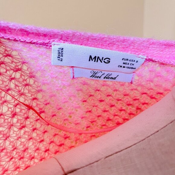 Mango Womens Sweater Light Pink Size S - Picture 5 of 8
